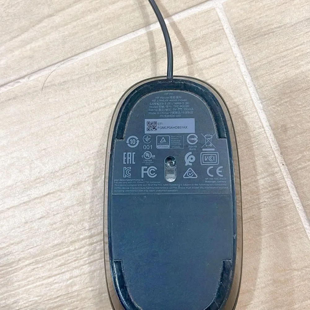 HP Computer Mouse Wired